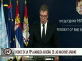 Serbia llama a una mayor cooperación internacional en la ONU