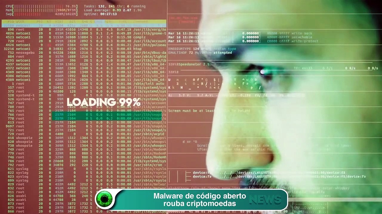 Malware de código aberto rouba criptomoedas