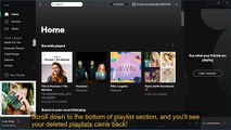 Recover deleted spotify playlists? Easy!!!