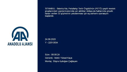 İstanbul’da FETÖ’den aranan şüphelilere yönelik operasyon