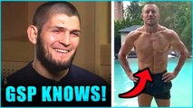 Khabib reacts to GSP saying that moving to lightweight is NOT a good idea, Conor McGregor sends