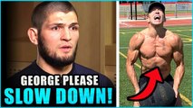 Georges St Pierre surprises Khabib with ripped muscular physique, Sean O'Malley reacts to TKO loss