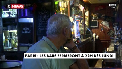 Paris : les bars fermeront à 22 heures dès lundi prochain