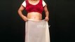 Beautiful White Red Velvet Border Saree Drape New Amazing Pallu Style Style TV ideas 2020