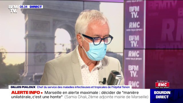 Ce n'est pas un objet liberticide , le professeur Gilles Pialoux explique pourquoi il porte le masque en plateau