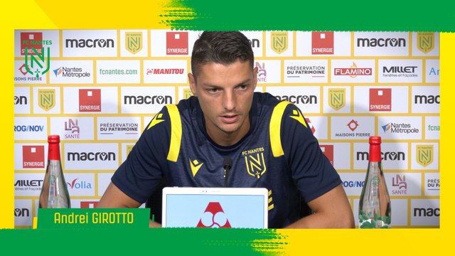 La conférence de presse d'Andrei Girotto avant LOSC - FC Nantes