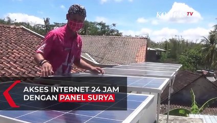 Kepala Desa Bangun Panel Surya Agar Warga Bisa Akses Internet 24 Jam