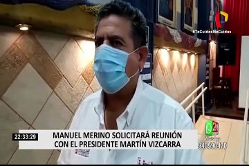 Manuel Merino: "Hay una fuerte presión contra el congresista Alarcón"