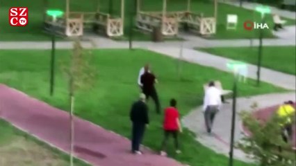 Bursa'da çimlere basma kavgası