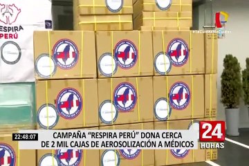Campaña “Respira Perú” donó 2 mil cajas de aerosolización a profesionales de la salud