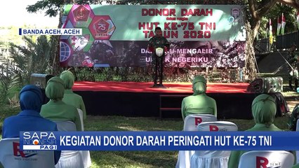 Peringati HUT ke-75 TNI, Kodam Iskandar Muda Banda Aceh Lakukan Aksi Donor Darah