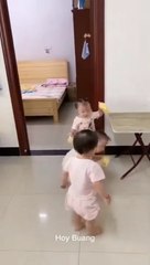 Amazing cute Little kids having Fun Each other