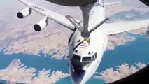 NATO’ya ait E-3A AWACS uçağına, KC-135R tanker uçağı tarafından Romanya üzerinde yakıt ikmali yapıldı