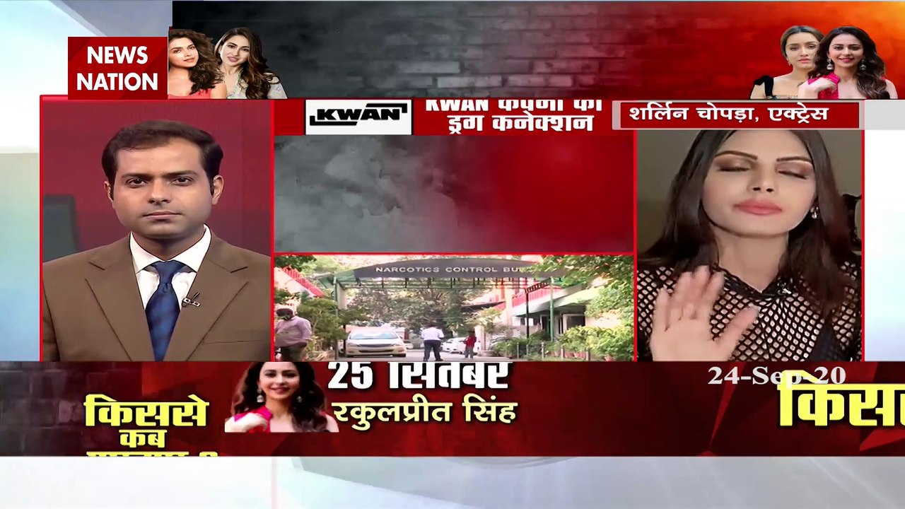 Sherlyn Chopra Exclusive on News Nation on Bollywood Drug Connection