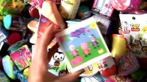 Abrindo muitas surpresas Kinder ovo Minions Peppa Pig Play-doh Gatinho perdido Rei Leao