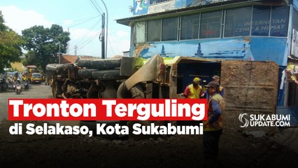 Tronton Terguling di Selakaso, Kota Sukabumi