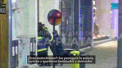 Los perseguía la Policía, cayeron y quedaron detenidos