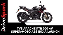 TVS Apache RTR 200 4V Super-Moto ABS | India Launch | Prices, Variants & All Other Updates