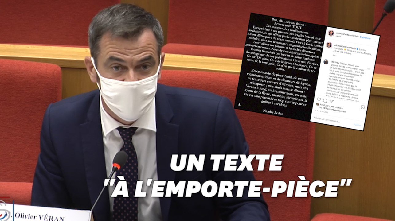 Olivier Véran déplore "l'exutoire personnel" de Nicolas Bedos