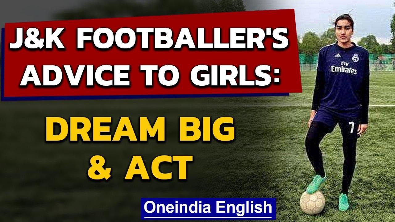 Kashmir woman footballer Afshan Ashiq on Fit India Dialogue | Oneindia News