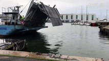 Une barge pour remplacer le pont fermé