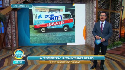 Este maestro creó la Combiteca, con ella lleva internet gratis a niños de Chiapas.| Venga La Alegría