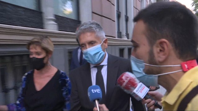 Marlaska evita hablar sobre la ausencia del Rey en entrega de despachos