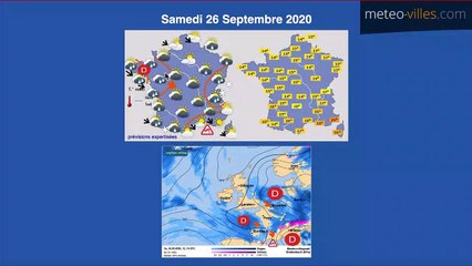 Pluie, vent, fraîcheur et même neige en montagne - bulletin du jeudi 24 septembre 2020