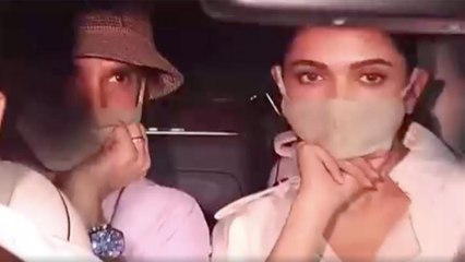 Deepika's car stops at red light, Media surrounds