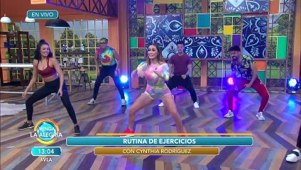 ¡Vamos a hacer pierna al lado de Cynthia Rodríguez y esta súper rutina! | Venga La Alegría