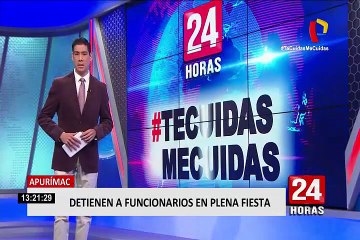 Apurímac: trabajadores públicos intentan huir al ser intervenidos por celebrar aniversario