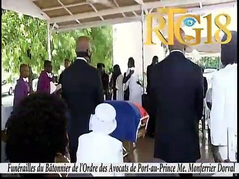 Funérailles du Bâtonnier de l'Ordre des Avocats de Port-au-Prince Me. Monferrier Dorval