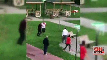 Son dakika... Çimlere bastığı için tartıştığı çocuğun bisikletine zarar verdi, babasını dövdü