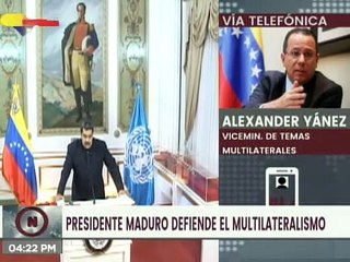 Viceministro Alexander Yanez: Venezuela apuesta a la renovación de la ONU para garantizar el mundo pluripolar