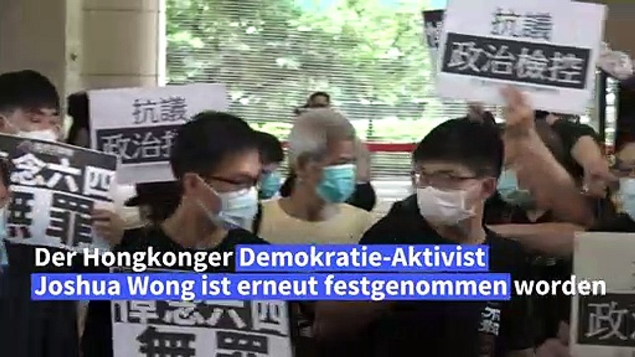 Anwalt: Hongkonger Demokratie-Aktivist Joshua Wong festgenommen