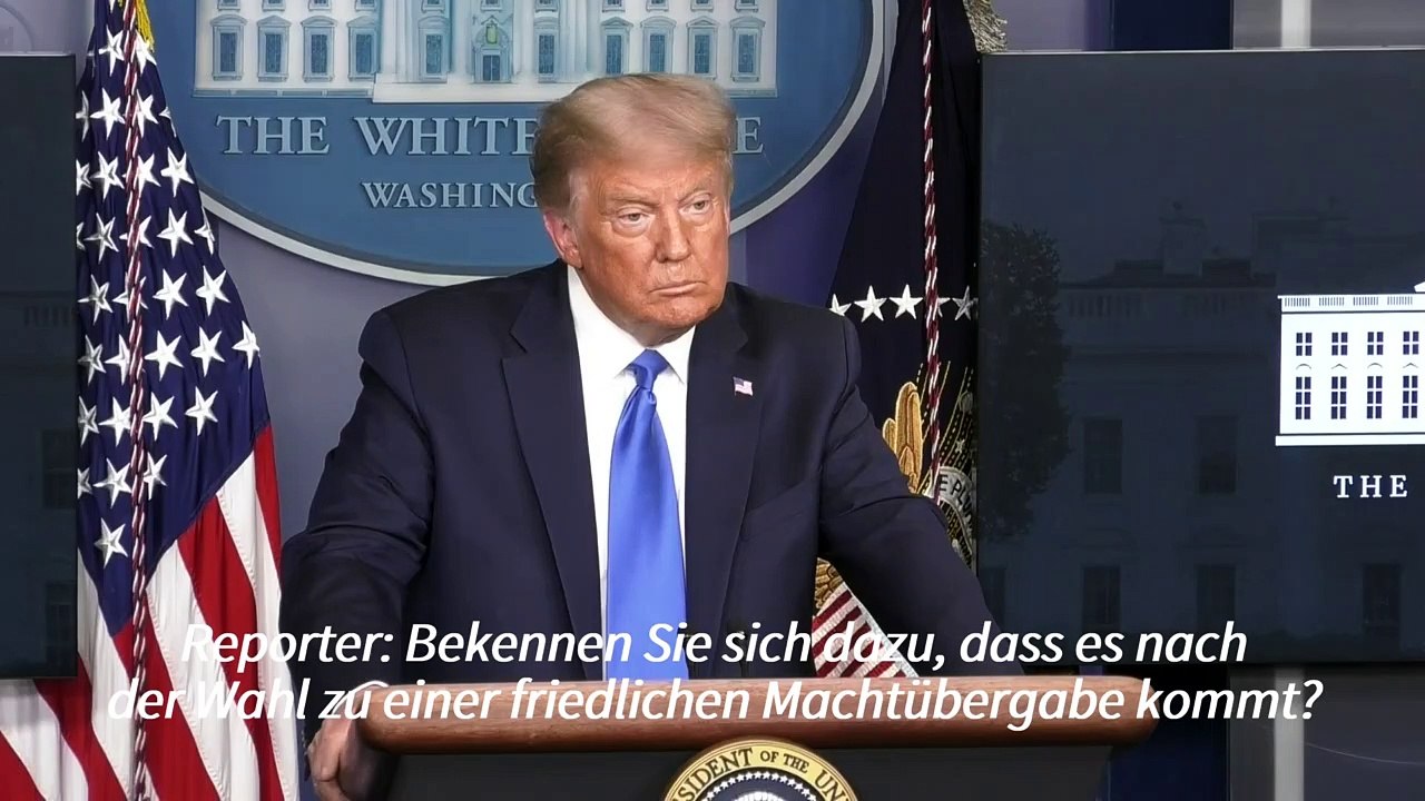 Trump lehnt Zusage von friedlichem Machtwechsel bei Wahlniederlage ab