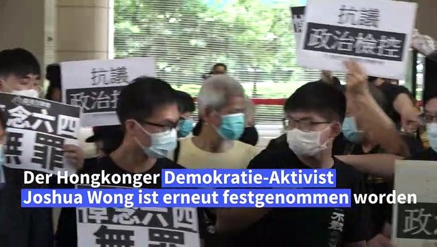 Anwalt: Hongkonger Demokratie-Aktivist Joshua Wong festgenommen