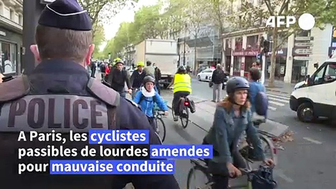 A Paris, l'opération "répression" sur les pistes cyclables passe mal
