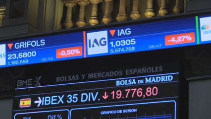 Download Video: El Ibex 35 aminora los retrocesos tras la apertura y pierde un 0,3 % por encima de los 6.600 puntos