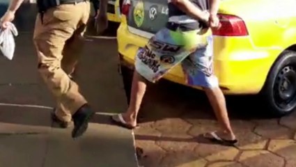 Tia e sobrinho são detidos com dezenas de objetos sem procedência no Santa Felicidade