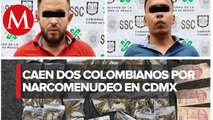 Detienen en CdMx a 2 colombianos que hacían préstamos 'gota a gota'