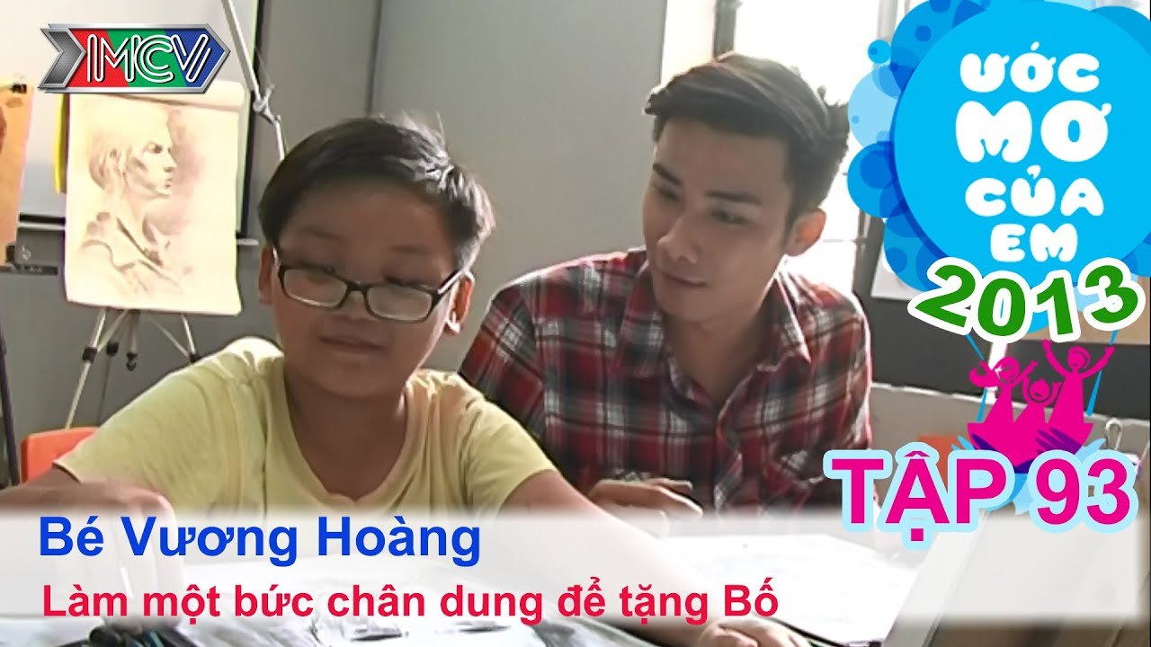 Tự vẽ chân dung tặng bố - Đinh Vương Hoàng | ƯỚC MƠ CỦA EM | Tập 93