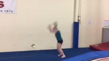 Girl Bails Halfway Through Backflip Attempt and Falls on Her Head