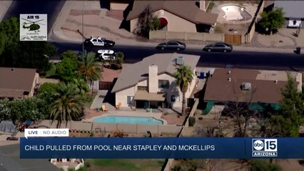 Child pulled from pool in Mesa Thursday