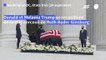 USA: Trump se recueille, sous les huées, devant le cercueil de Ruth Bader Ginsburg