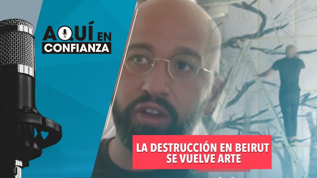 La destrucción en Beirut se vuelve arte