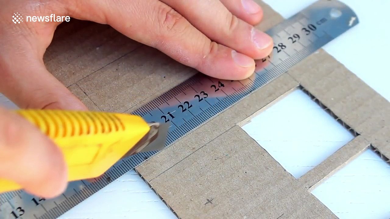 YouTuber creates remote control bus from cardboard