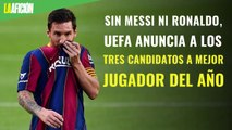 Sin Messi ni Ronaldo, UEFA anuncia a los tres candidatos a mejor jugador del año