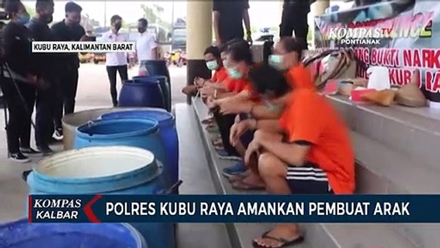 Satreskoba Polres Kubu Raya Bekuk Pembuat Miras Jenis Arak