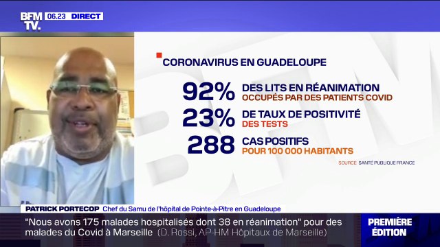 Covid-19 en Guadeloupe: le chef du Samu de l'hôpital de Pointe-à-Pitre décrit une situation historique, inédite